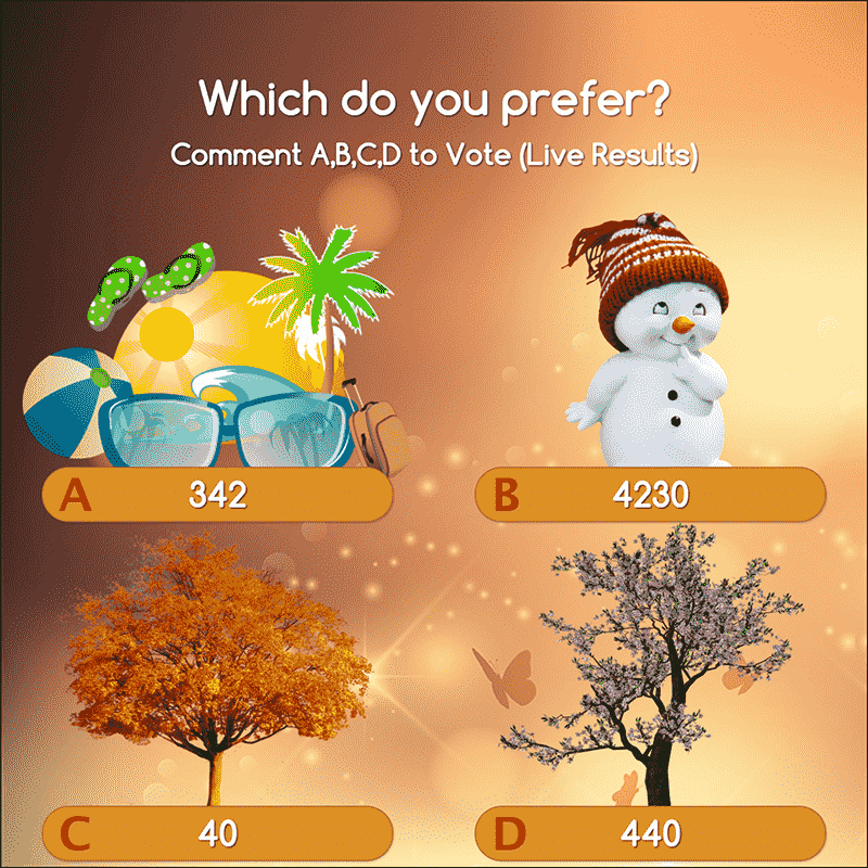 Facebook live comments poll