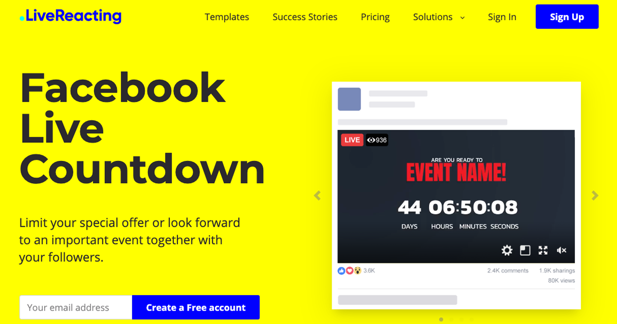 Facebook Live Countdown