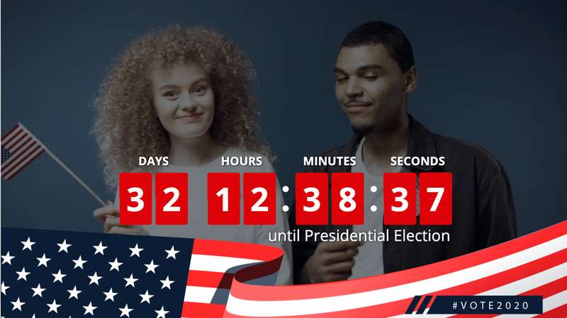 Facebook live election countdown video